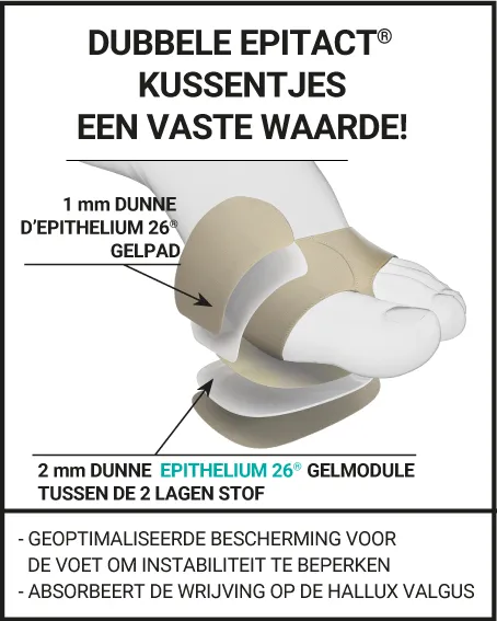 VOETKUSSENTJES MET DUBBELE BESCHERMING